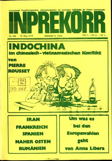 Umschlag, Inprekorr Nr. 100