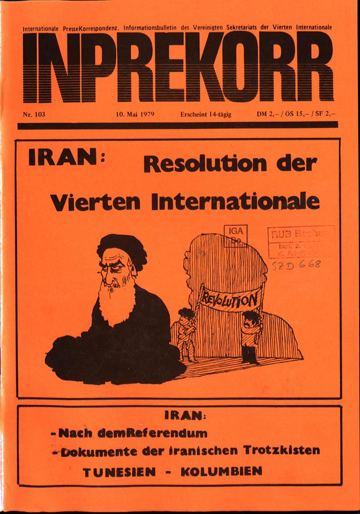 Umschlag, Inprekorr Nr. 103