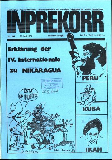 Umschlag, Inprekorr Nr. 106
