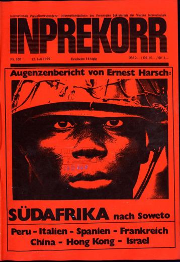 Umschlag, Inprekorr Nr. 107