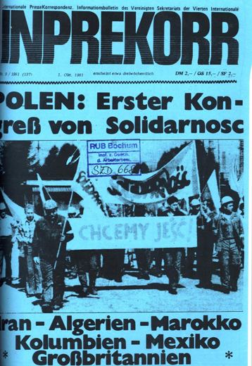 Umschlag, Inprekorr Nr. 9 (137)