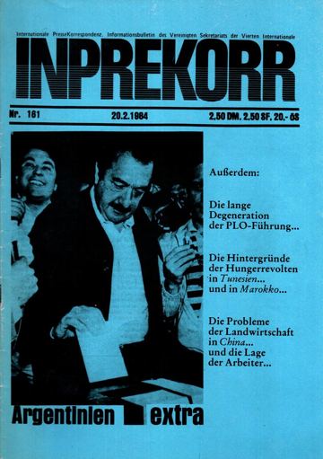 Umschlag, Inprekorr Nr. 161