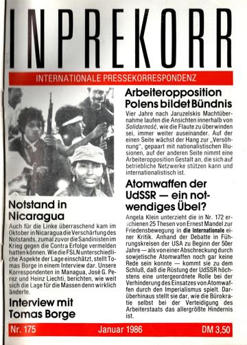 Umschlag, Inprekorr Nr. 175