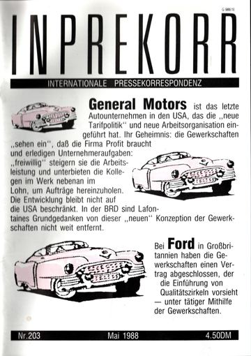 Umschlag, Inprekorr Nr. 203