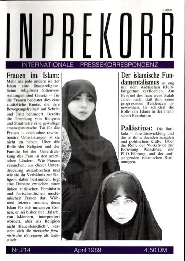 Umschlag, Inprekorr Nr. 214