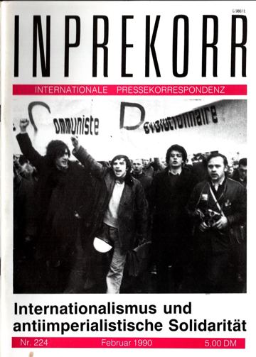 Umschlag, Inprekorr Nr. 224