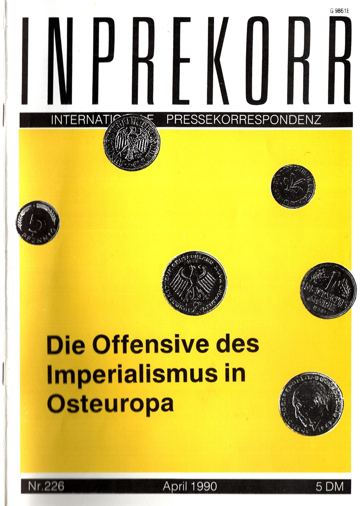 Umschlag, Inprekorr Nr. 226