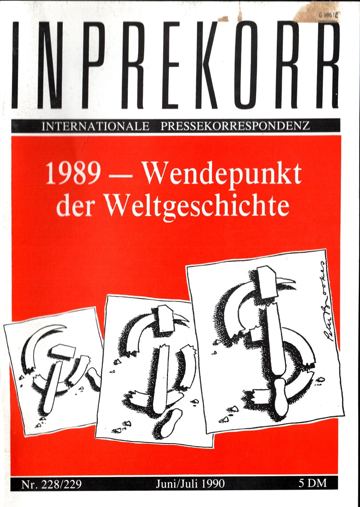 Umschlag, Inprekorr Nr. 228/229