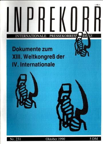 Umschlag, Inprekorr Nr. 231