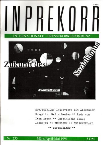 Umschlag, Inprekorr Nr. 235
