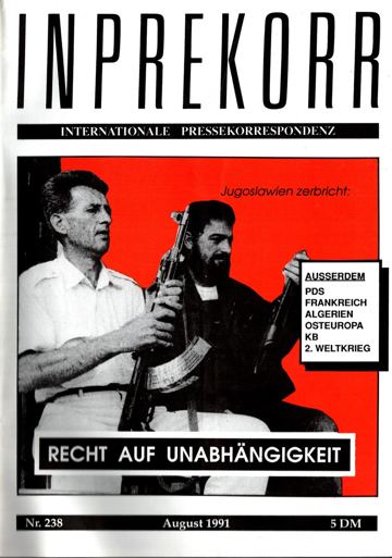 Umschlag, Inprekorr Nr. 238