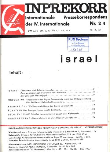 Umschlag, Inprekorr Nr. 24