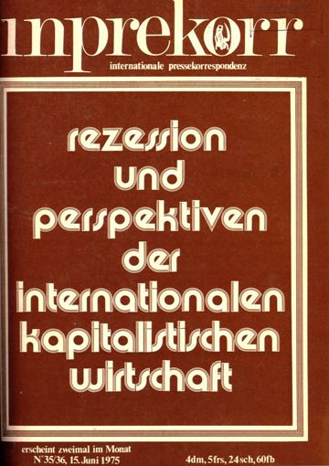Umschlag, Inprekorr Nr. 35/36