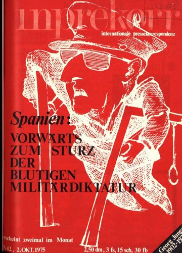 Umschlag, Inprekorr Nr. 42