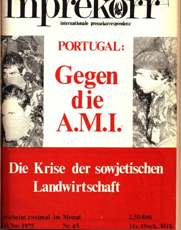 Umschlag, Inprekorr Nr. 45