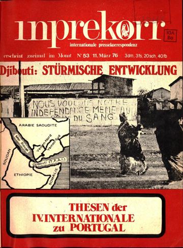 Umschlag, Inprekorr Nr. 53