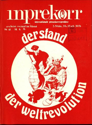 Umschlag, Inprekorr Nr. 61