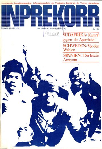 Umschlag, Inprekorr Nr. 65