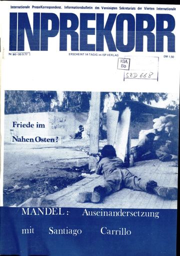 Umschlag, Inprekorr Nr. 80