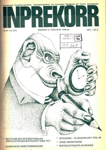 Umschlag, Inprekorr Nr. 89