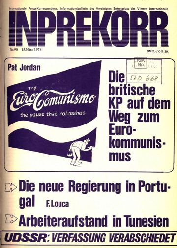 Umschlag, Inprekorr Nr. 90